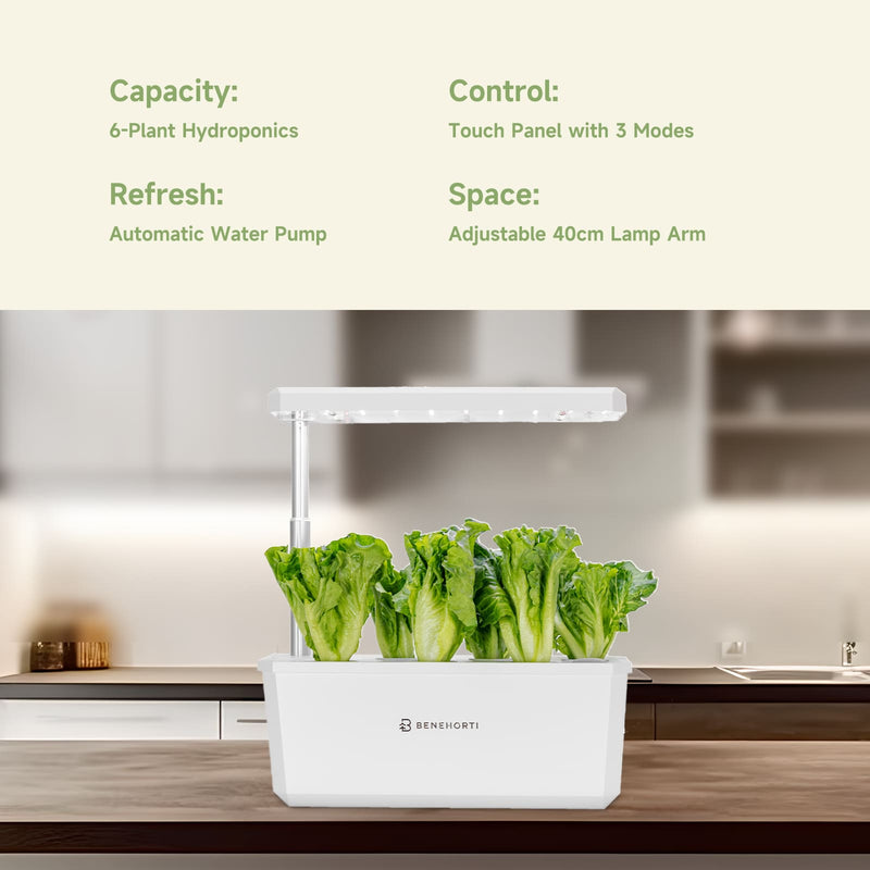 6 plant hydroponic setup EasyGrow 6 Pods Hydroponic System