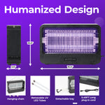 Bug Zapper Indoor outdoor, 20W Commercial Grade Powerful Electric Bulbs Zapper, Durable Fly Trap Mosquito Gnat, Moth, Wasp Trap, Fly Zapper Killer Bug Light for Office, Farm, Restaurant, Warehouse