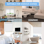 Easy Install Cellular Shades - No Drill Blinds for Windows, Blackout Shades No Drill, Custom Honeycomb Blinds for Easy Cutting - Telescopic Track (White, 39 x 64 in)