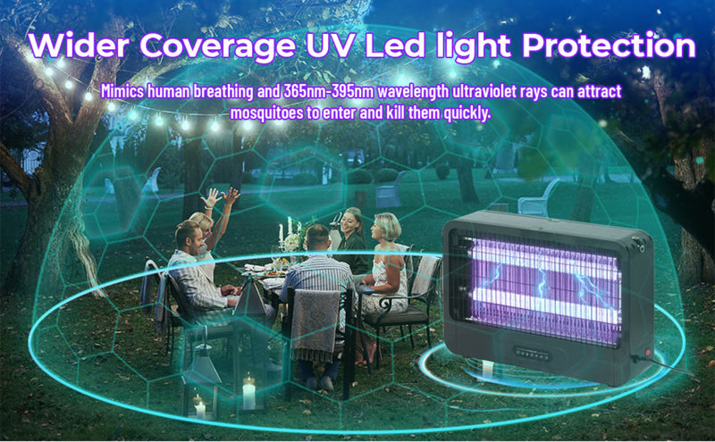 Bug Zapper Indoor outdoor, 20W Commercial Grade Powerful Electric Bulbs Zapper, Durable Fly Trap Mosquito Gnat, Moth, Wasp Trap, Fly Zapper Killer Bug Light for Office, Farm, Restaurant, Warehouse